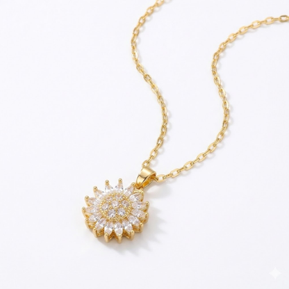Collar girasol + Anillo girasol